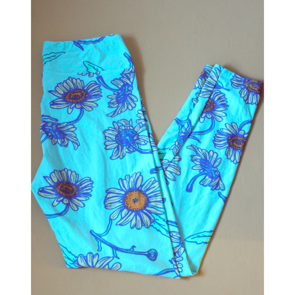 !! SALE !! LuLaRoe OS Daisy Print Leggings